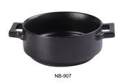 Yanco NB - 907 7 1/2"‚ X 5 3/4"‚ X 2 1/4"‚ ROUND BAKE PLATE WITH HANDLE 20 OZ, Pack of 12, Chinaware