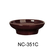 Yanco NC - 351C Tulip/Salsa Bowl, 4 oz Capacity, 1.25" Height, 4" Diameter, Melamine, Chocolate Color, Pack of 48
