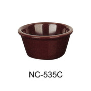 Yanco NC - 535C Smooth Ramekin, 1.5 oz Capacity, 1.5" Height, 2.5" Diameter, Melamine, Chocolate Color, Pack of 72