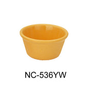 Yanco NC - 536YW Smooth Ramekin, 2 oz Capacity, 1.25" Height, 2.75" Diameter, Melamine, Yellow Color, Pack of 72