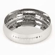 Hammered Stainless Steel Curved Halwa Dessert Serving Bowl - 12 Oz.
