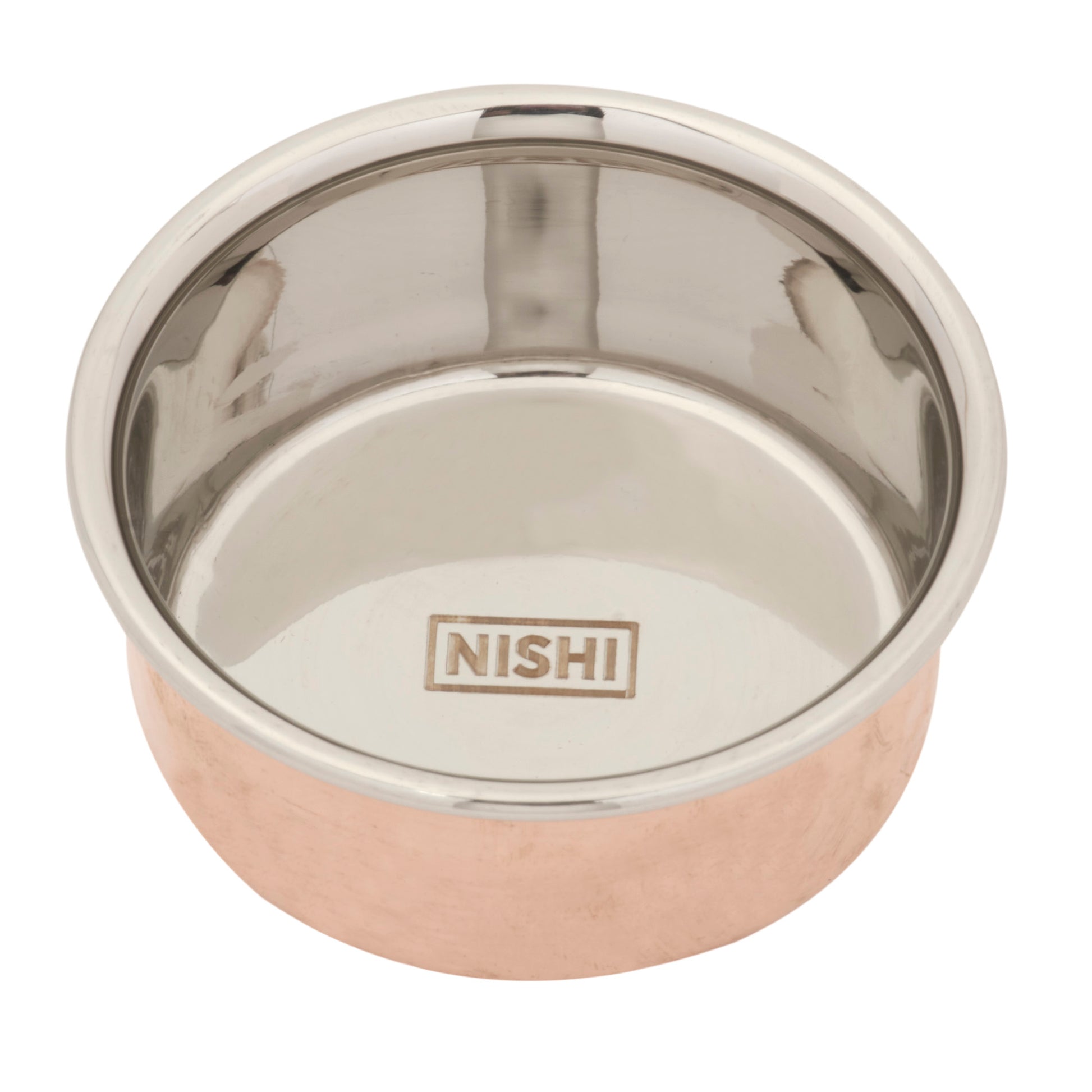 Copper Stainless Steel Katori serving Bowl - 6 Oz.