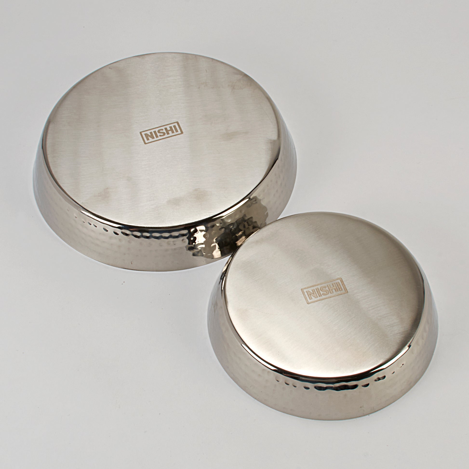 Hammered Stainless Steel Round Bowl / Appetizer Plate - 7 Inch (17.78 cm) / 20 Oz.