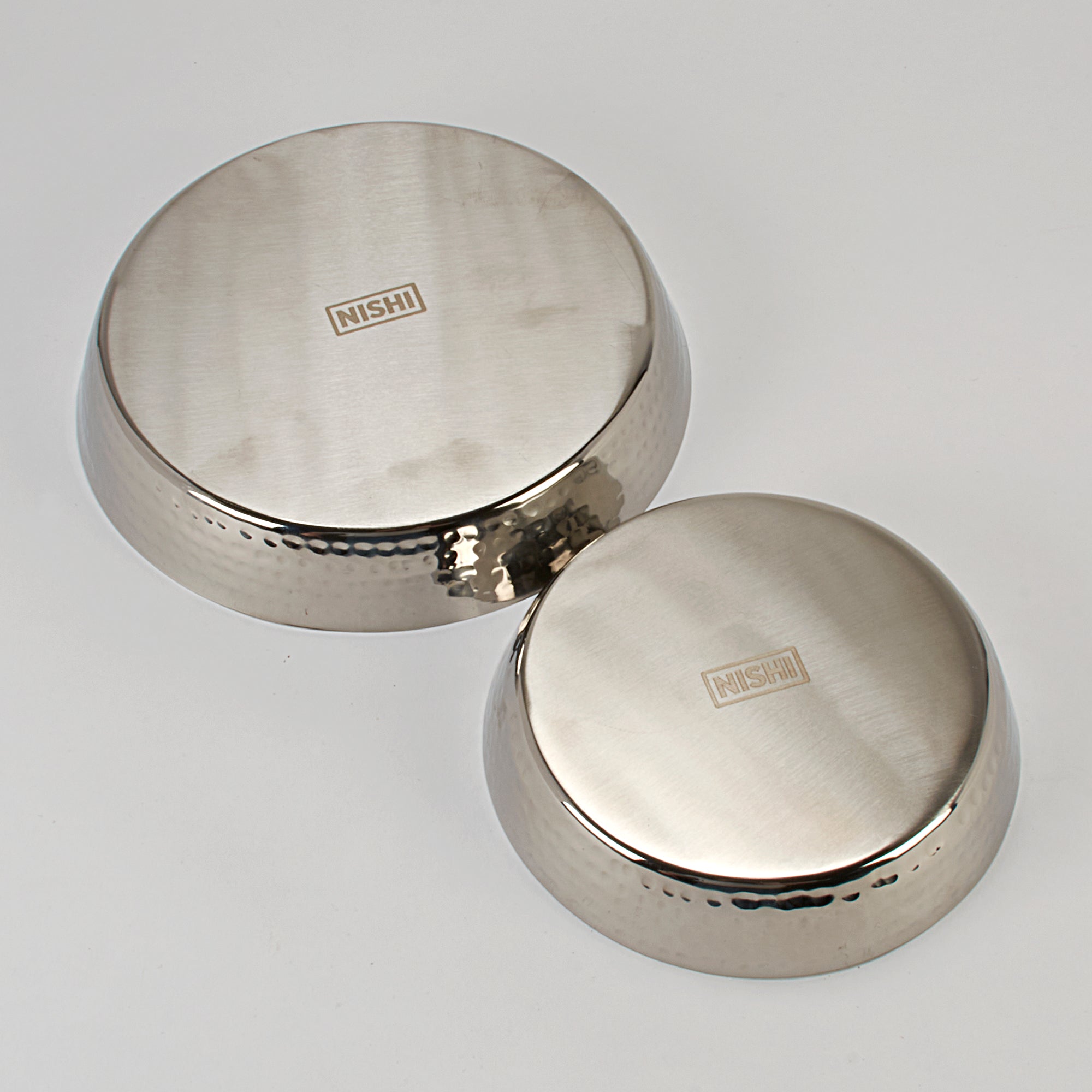 Hammered Stainless Steel Round Bowl / Appetizer Plate - 7 Inch (17.78 cm) / 20 Oz.