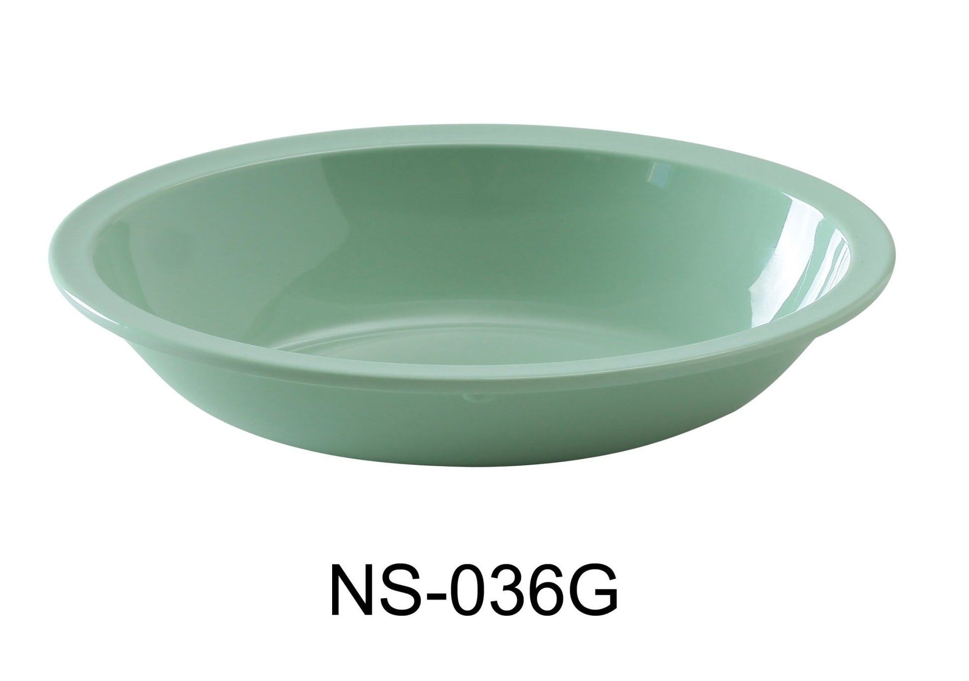 Yanco NS - 036G Nessico Oval Bowl, 36 oz Capacity, 2.25" Height, 7.375" Width, 10" Length, Melamine, Green Color, Pack of 24