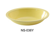 Yanco NS - 036Y Nessico Oval Bowl, 36 oz Capacity, 10" Length, 7.375" Width, 2.25" Height, Melamine, Yellow Color, Pack of 24