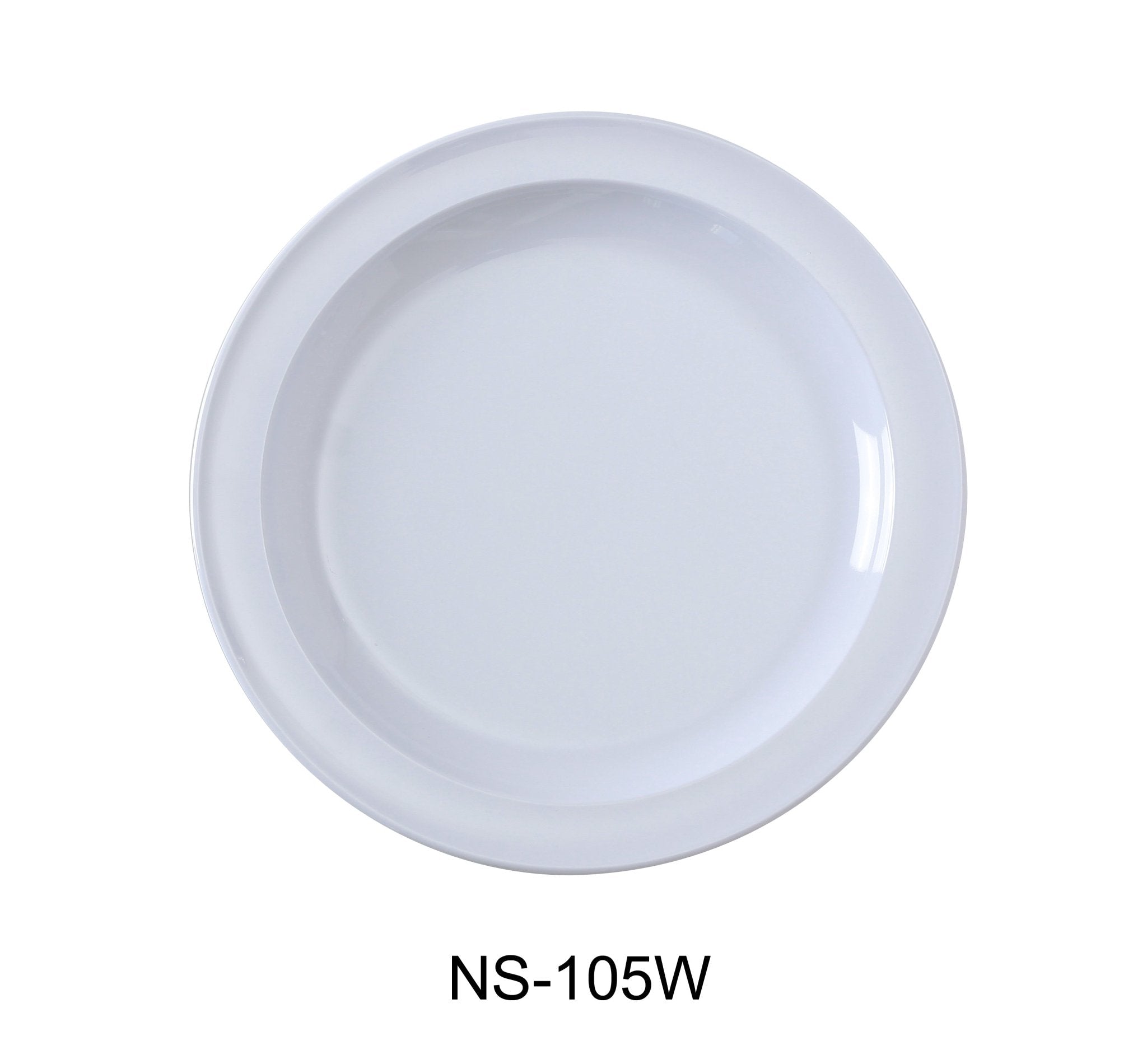 Yanco NS - 105W Nessico Round Plate, 5.5" Diameter, Melamine, White Color, Pack of 48