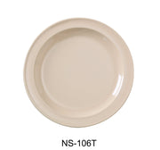 Yanco NS - 106T Nessico Round Plate, 6.5" Diameter, Melamine, Tan Color, Pack of 48