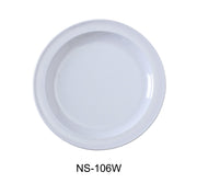 Yanco NS - 106W Nessico Round Plate, 6.5" Diameter, Melamine, White Color, Pack of 48