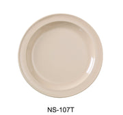 Yanco NS - 107T Nessico Round Dessert Plate, 7.25" Diameter, Melamine, Tan Color, Pack of 48