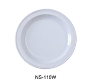 Yanco NS - 110W Nessico Round Dinner Plate, 10.25" Diameter, Melamine, White Color, Pack of 24