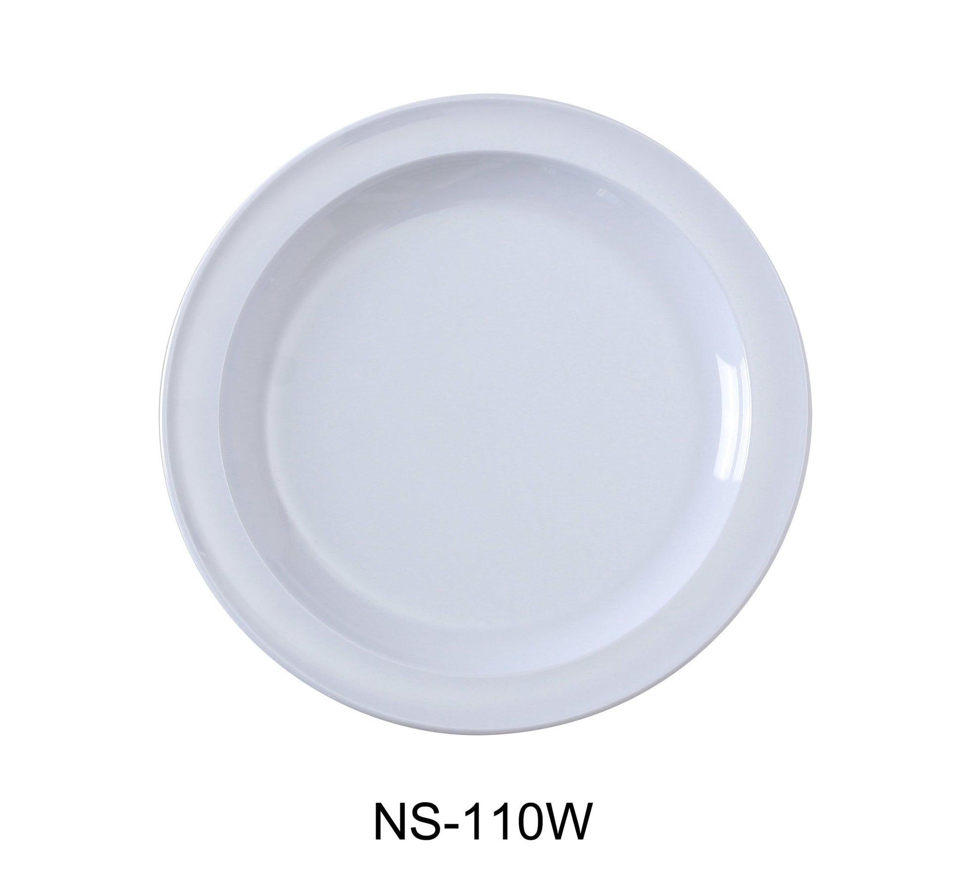 Yanco NS - 110W Nessico Round Dinner Plate, 10.25" Diameter, Melamine, White Color, Pack of 24