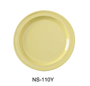 Yanco NS - 110Y Nessico Round Dinner Plate, 10.25" Diameter, Melamine, Yellow Color, Pack of 24