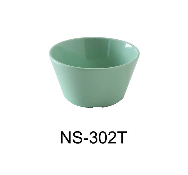 Yanco NS-302G Nessico Bouillon Cup, 8 oz Capacity, 2" Height, 3.75" Diameter, Melamine, Green Color, Pack of 48