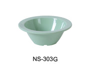 Yanco NS - 303G Nessico Fruit Bowl, 4 oz Capacity, 1.25" Height, 4.75" Diameter, Melamine, Green Color, Pack of 48