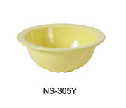 Yanco NS - 305Y Nessico Grapefruit Bowl, 10 oz Capacity, 2" Height, 5.625" Diameter, Melamine, Yellow Color, Pack of 48