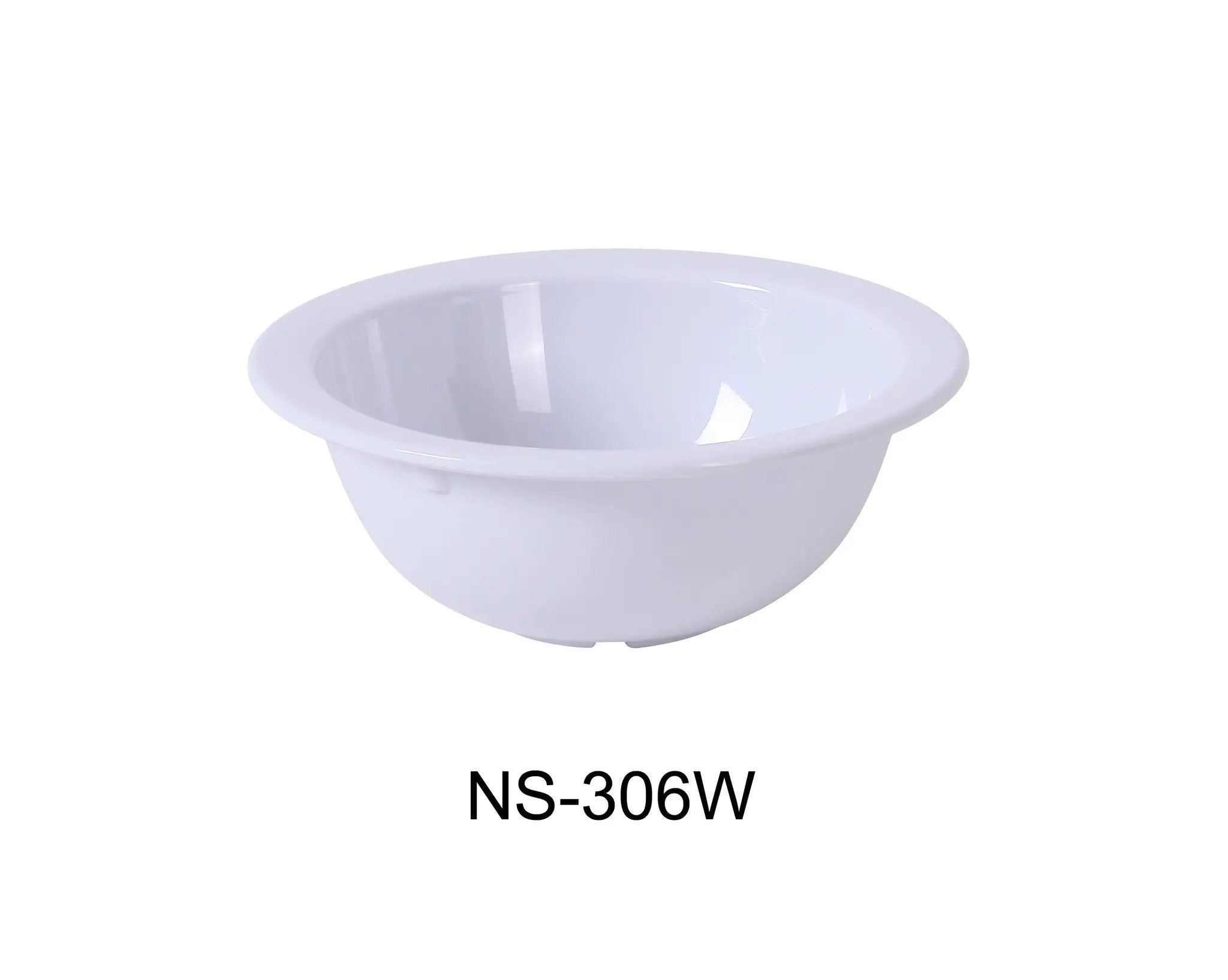 Yanco NS - 306W Nessico Grapefruit Bowl, 13 oz Capacity, 2.5" Height, 5.75" Diameter, Melamine, White Color, Pack of 48