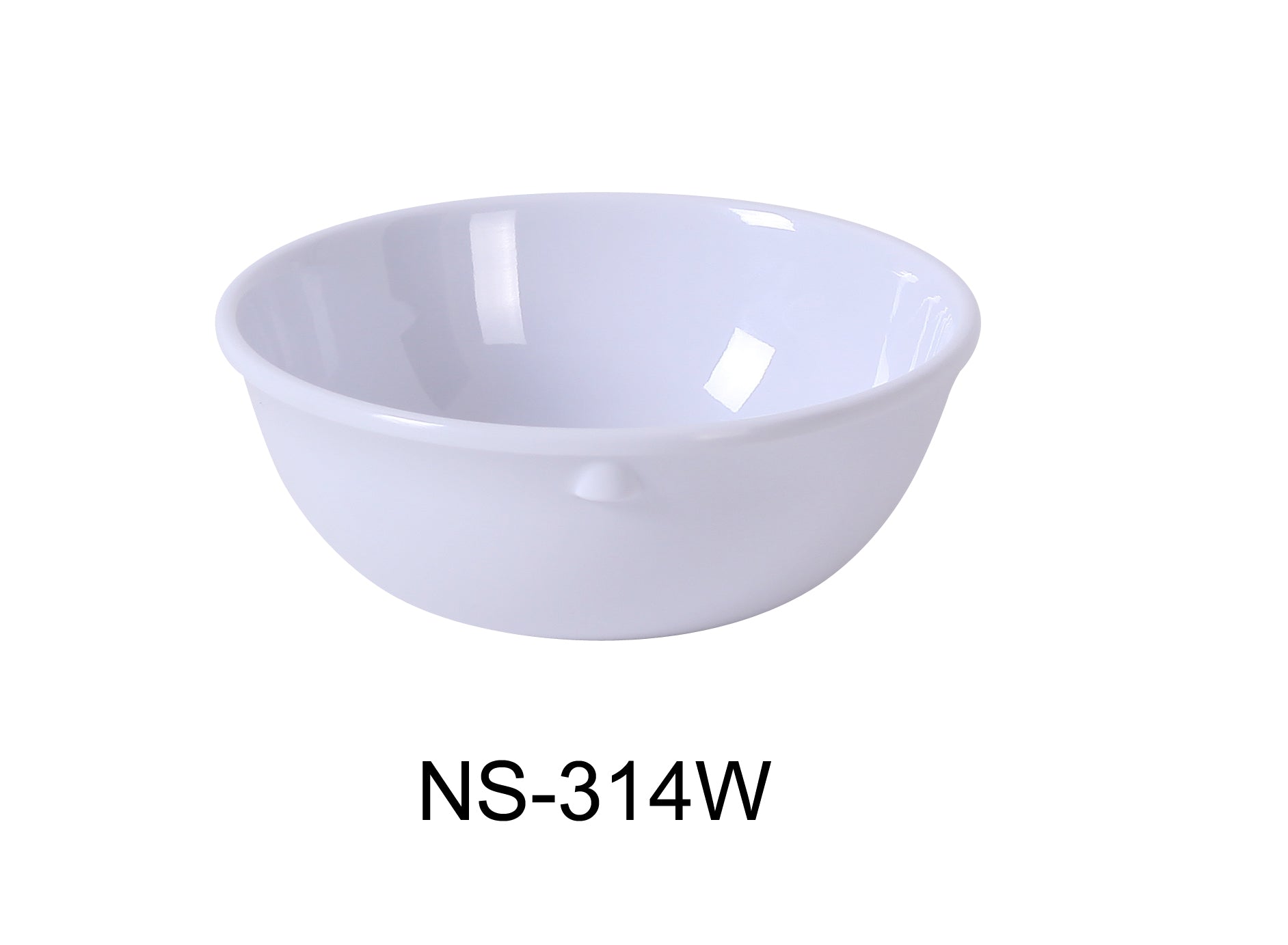 Yanco NS - 314W Nessico Nappie, 11 oz Capacity, 1.75" Height, 4.75" Diameter, Melamine, White Color, Pack of 48
