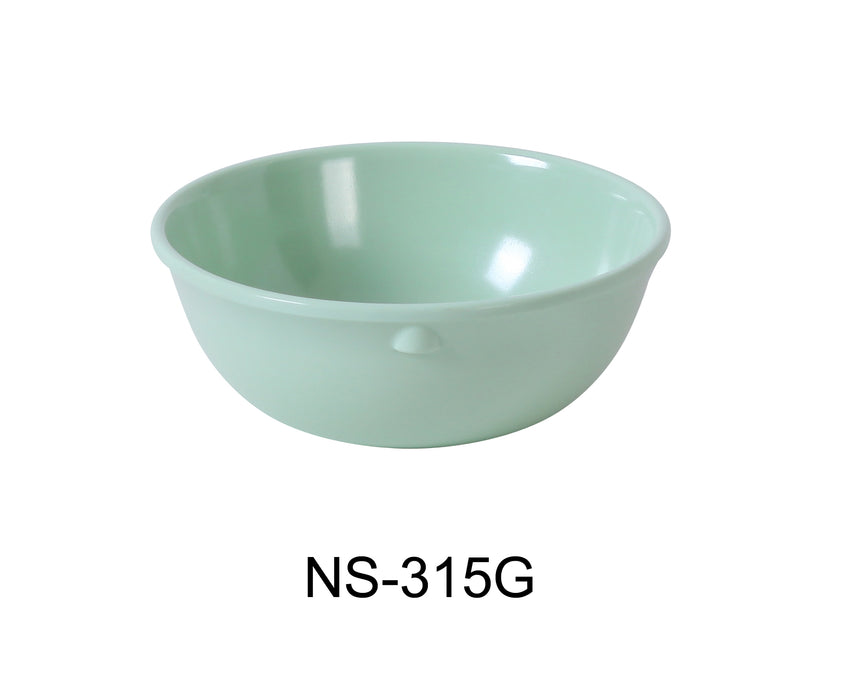 Yanco NS-315G Nessico Nappie, 15 oz Capacity, 2" Height, 5.25" Diameter, Melamine, Green Color, Pack of 48