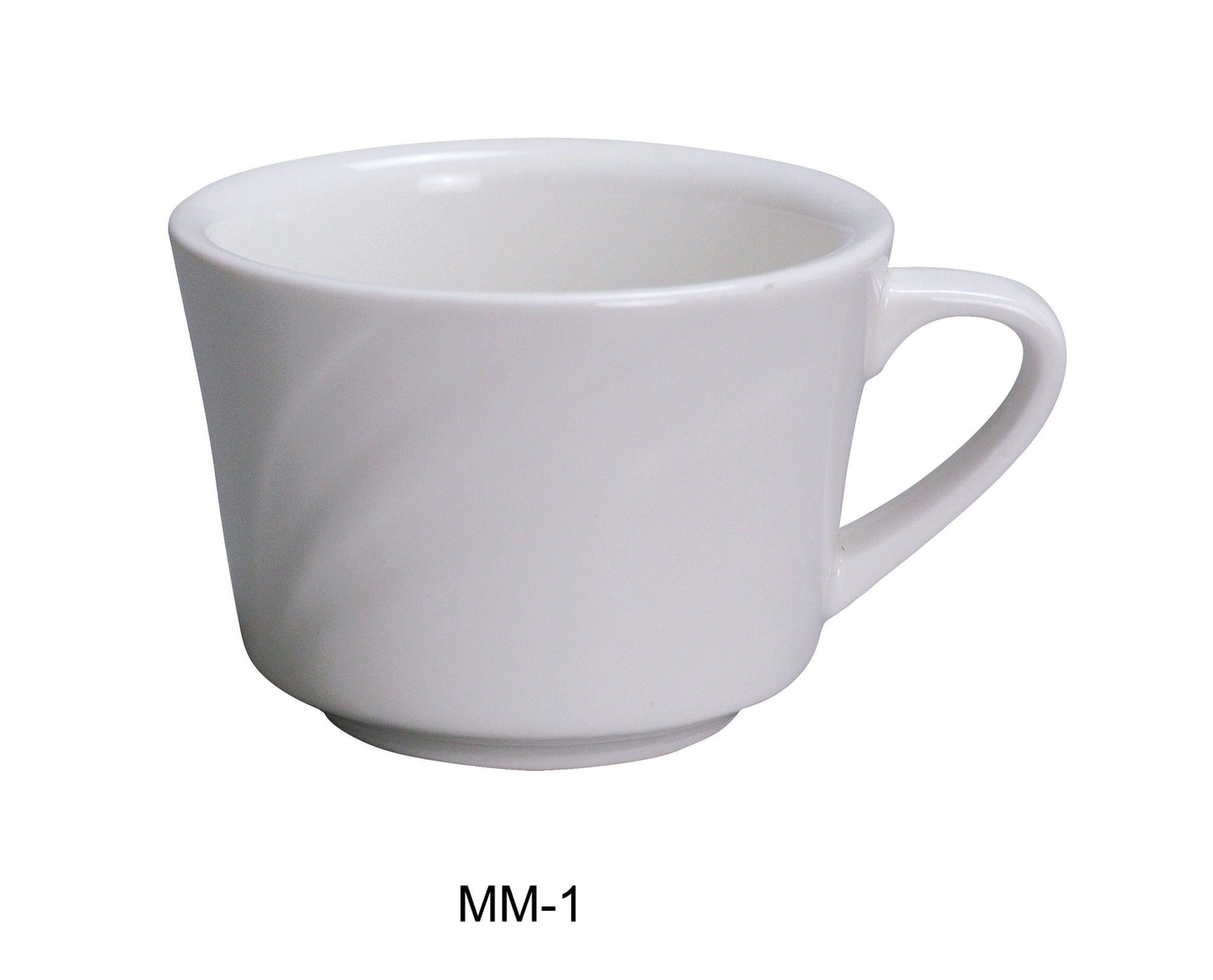 Yanco MM - 1 Miami 7.5 oz Coffee/Tea Cup, 3.5"‚ Diameter, China, Bone White, Pack of 36