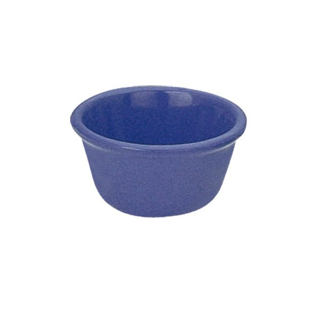 Yanco NC - 538BU Mile Stone Smooth Ramekin, 4 OZ Capacity, 2.5" Height, 3.25" Diameter, Melamine, Blue Color, Pack of 72