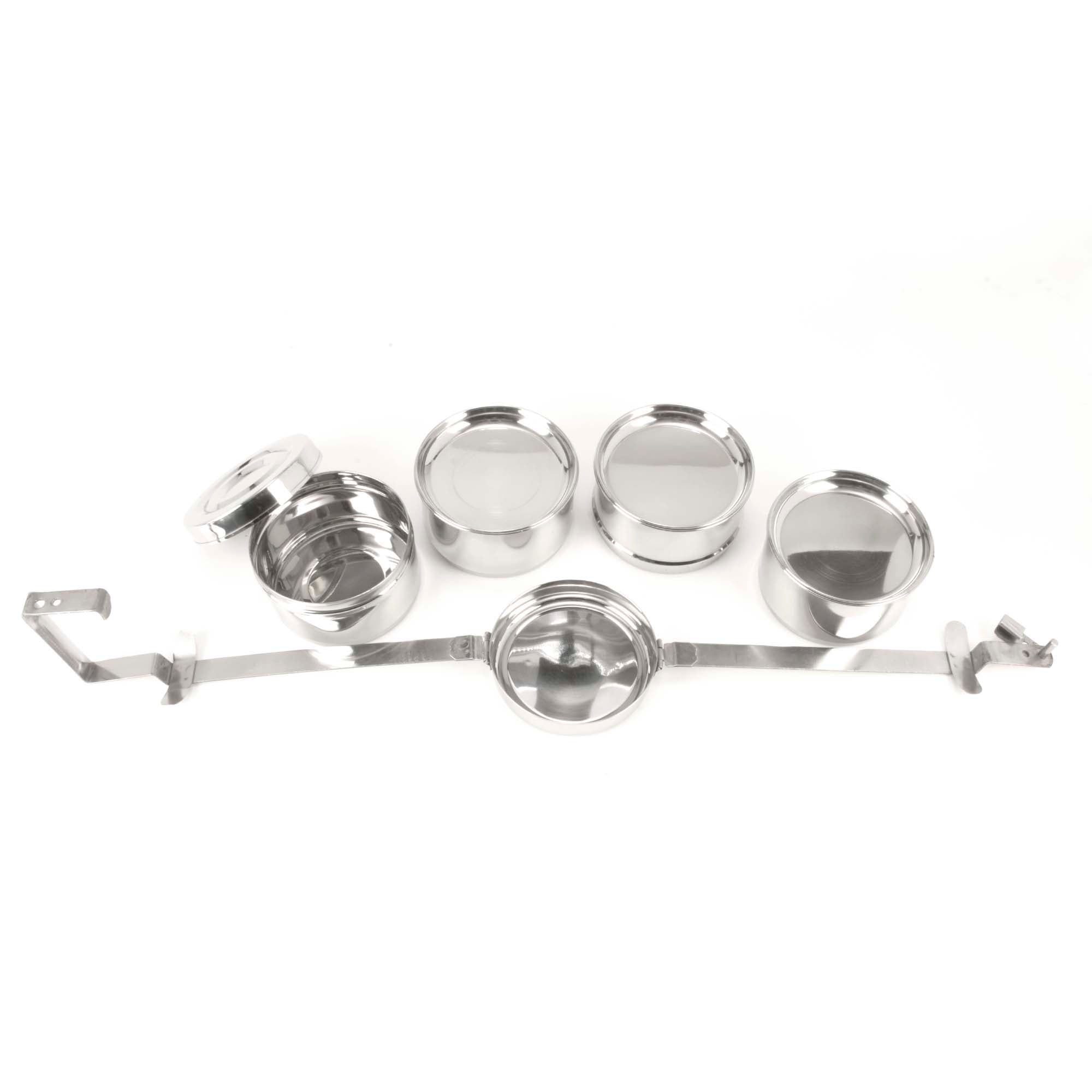 Stainless Steel Tiffin Lunch Box 4 Tier, 26 Oz. Bowl