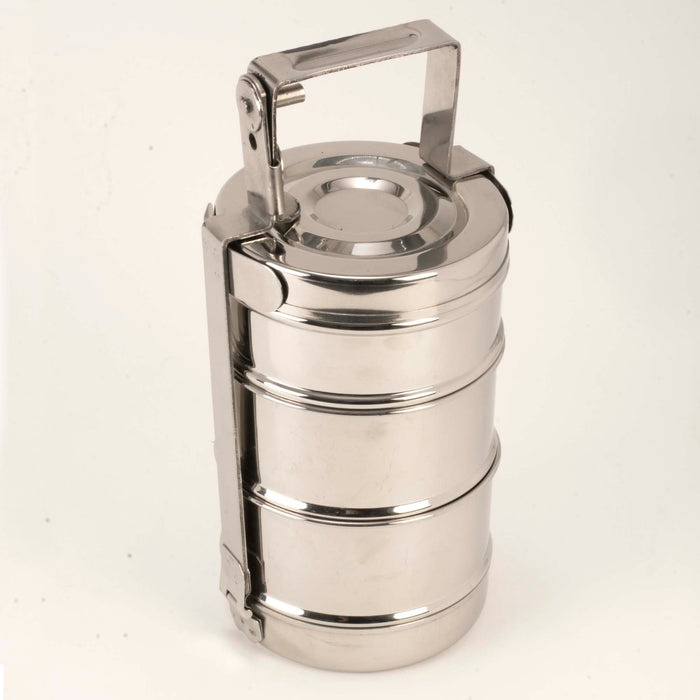 Stainless Steel Tiffin Lunch Box 4 Tier, 20 Oz. Bowl