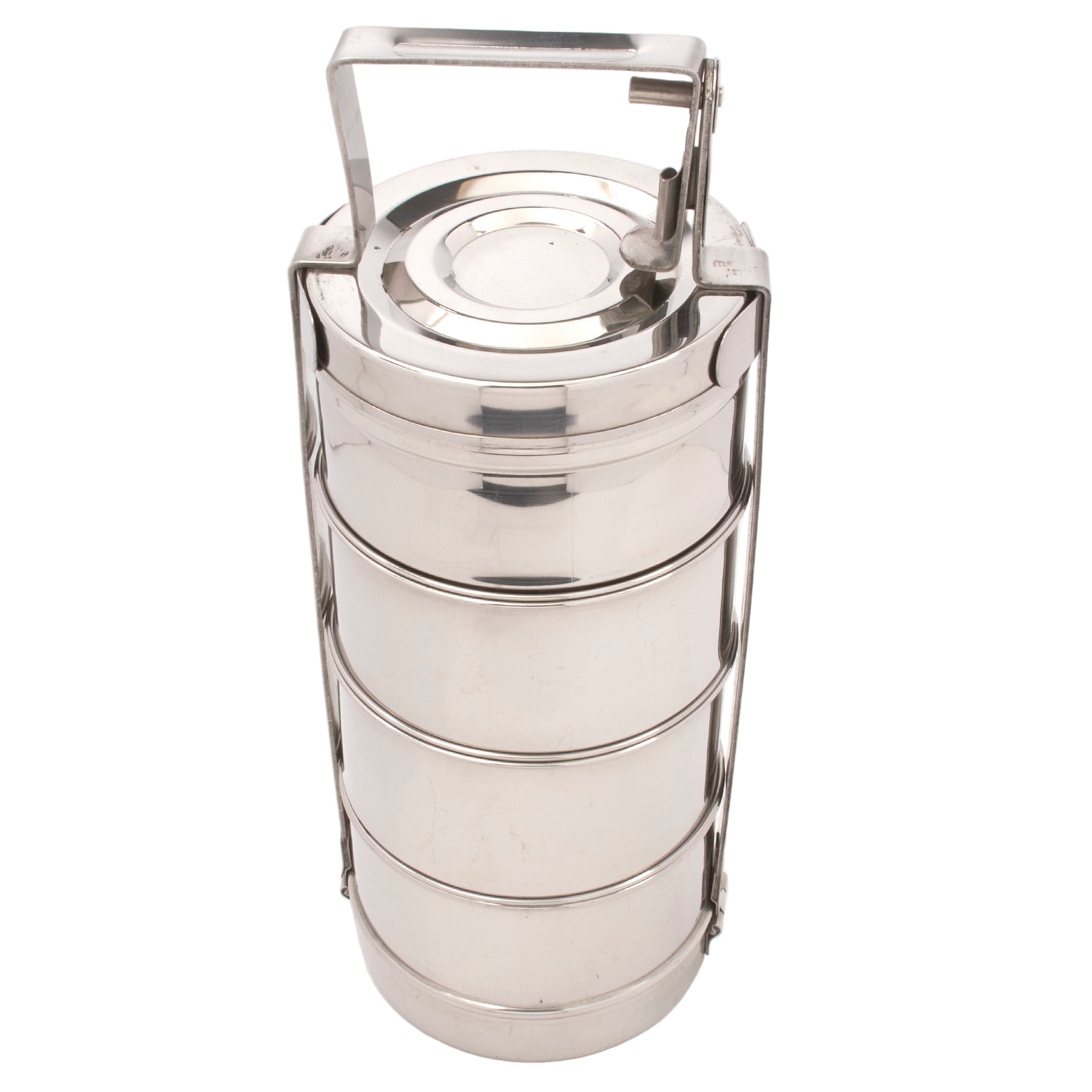 Stainless Steel Tiffin Lunch Box 4 Tier, 26 Oz. Bowl