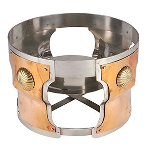 Stainless Steel/Copper Tikki Tava Stand - 15"