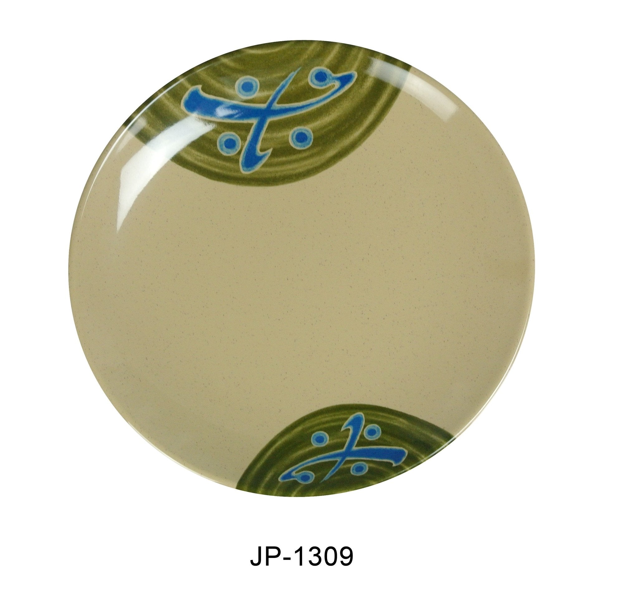 Yanco JP - 1309 Japanese Round Plate, 9"‚ Diameter, Melamine, Pack of 24