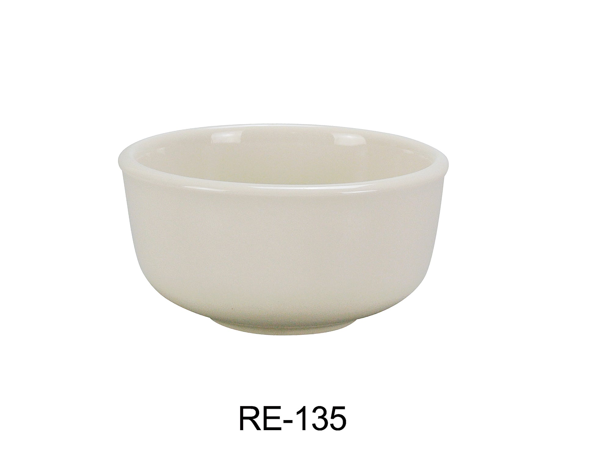 Yanco RE - 135 Recovery Jung Bowl, 13.5 oz Capacity, 4.75"‚ Diameter, 2.5"‚ Height, China, American White Color, Pack of 36