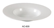 Yanco AC - 609 ABCO Dessert Plate, 10 Oz Capacity, 9.25"‚ Diameter, China, Super White, Pack of 12