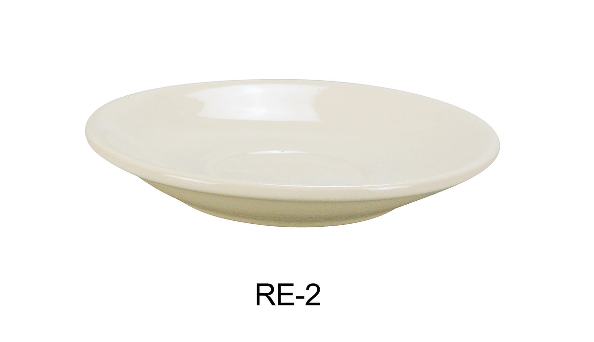 Yanco RE-2 Recovery Saucer, 6.125″ Diameter, China, American White Color, Pack of 36