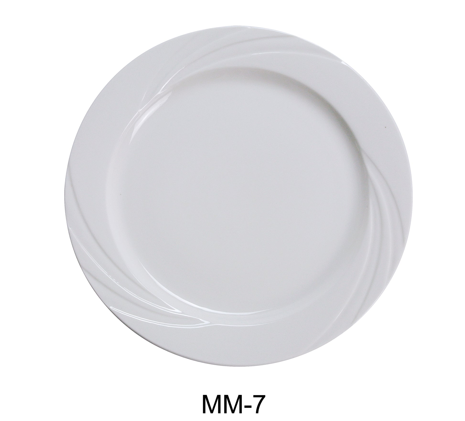 Yanco MM - 7 Miami 7.25"‚ Round Plate, China, Bone White, Pack of 36