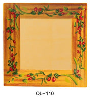 Yanco OL - 110 Olive 10" Square Plate, Melamine, Pack of 24