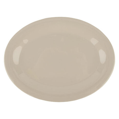GET OP-950-DI, 9.75″ x 7.25″ Oval Platter, Diamond Ivory, Melamine, Pack of 24