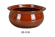 Yanco OS - 12 - B Onion Soup Crock, 12 oz Capacity, China, 4.25"‚ Diameter, 2"‚ Height, Brown Color, Pack of 24