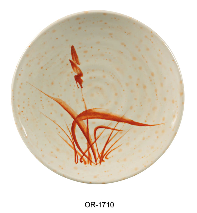 Yanco OR-1710 Orchis Round Plate, 9.75″ Diameter, Melamine, Gold Color, Pack of 24