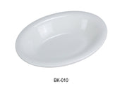 Yanco BK - 010 Bake Deep Bowl, 10.25"‚ Length, 7.5"‚ Width, 2"‚ Height, China, Super White Color, Pack of 12