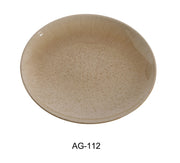 Yanco AG - 112 Agate 12" x 1 1/4"‚ Coupe Shape Round Plate, China, Pack of 12
