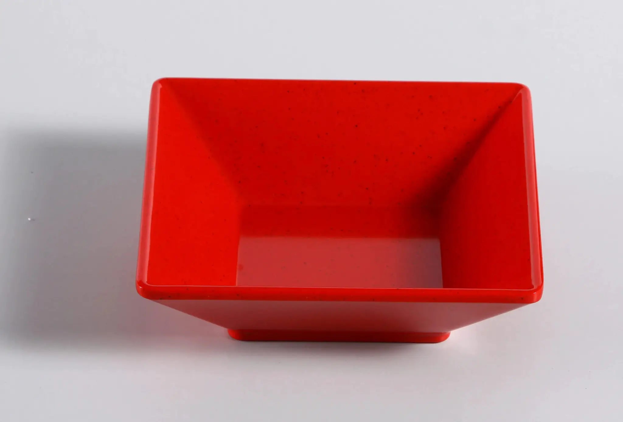 Yanco ME - 306 Mexico Deep Plate, Square, 14 OZ, 6" X 6" X 1.75", Melamine, Red Color with Black Speckled, Pack of 48