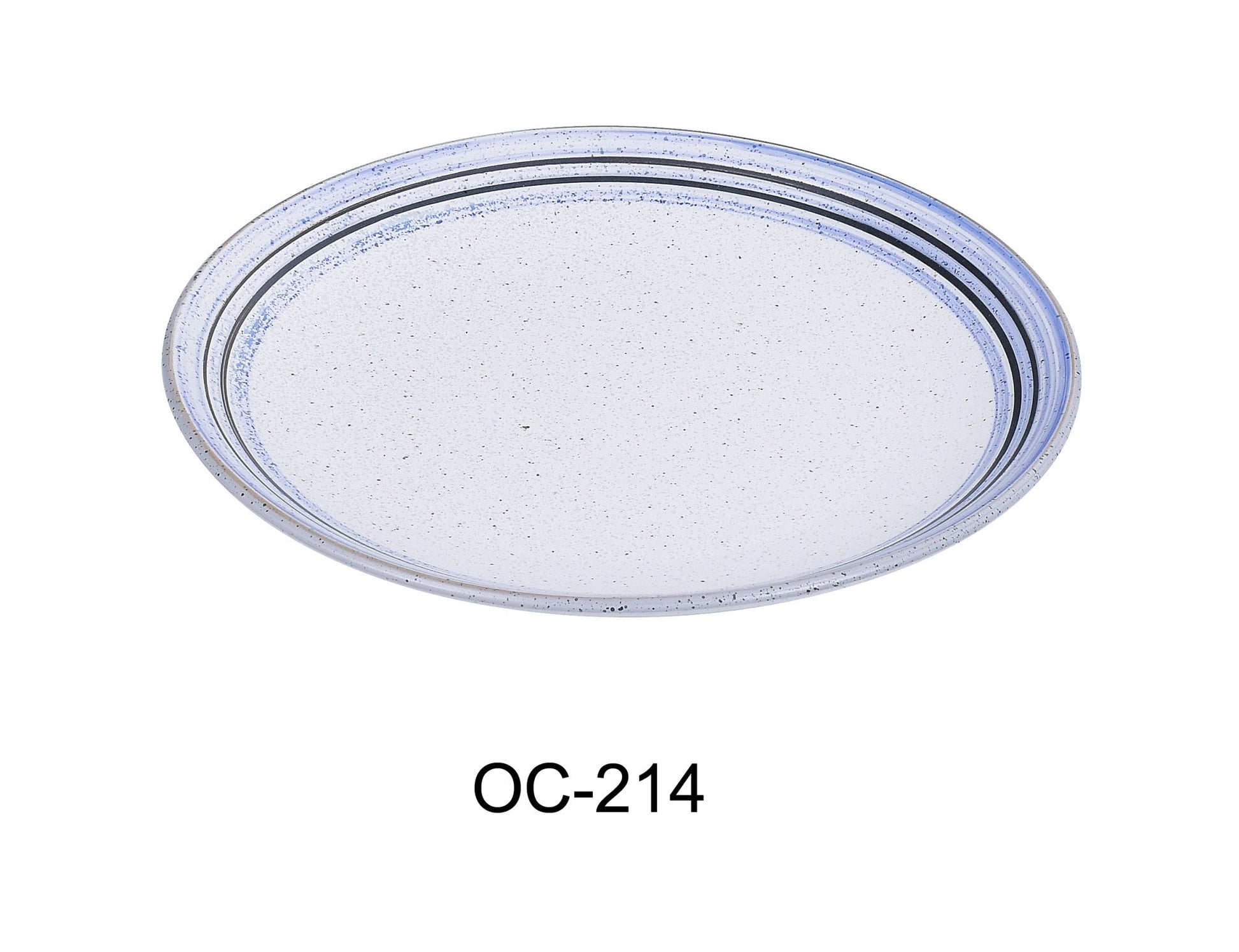 Yanco OC - 214 Ocean 14"‚ X 1 1/4"‚ COUPE SHAPE OVAL PLATE, China, Pack of 12