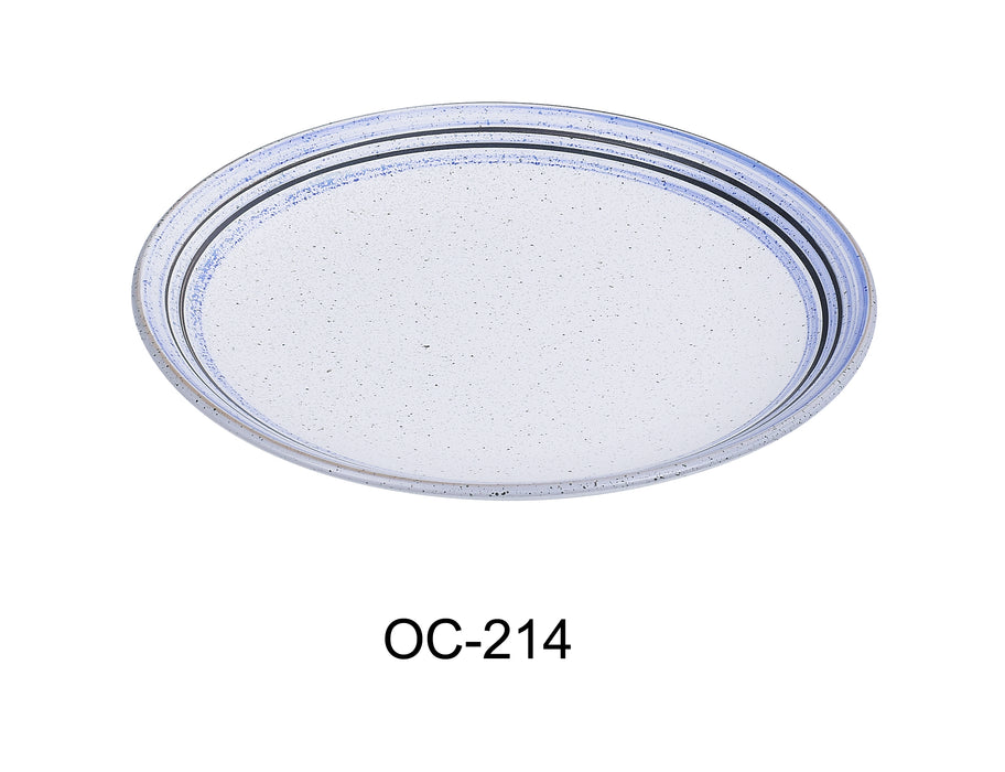 Yanco OC-214 Ocean 14″ X 1 1/4″ COUPE SHAPE OVAL PLATE, China, Pack of 12