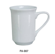 Yanco PA - 007 Paris 3" Mug, 8 Oz, China, Super White, Pack of 36