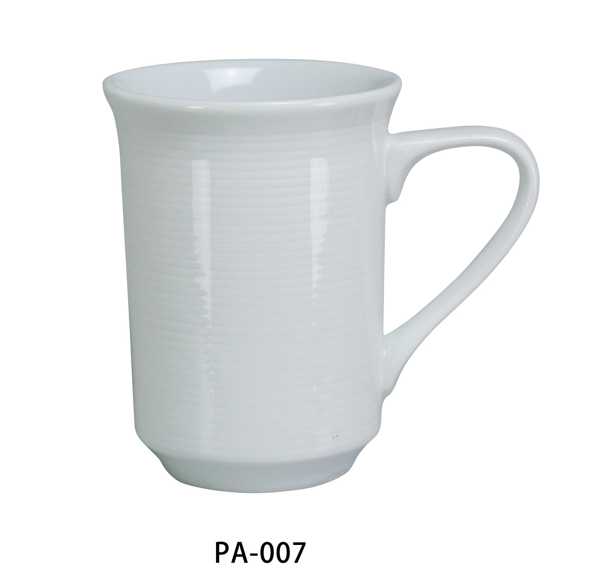Yanco PA - 007 Paris 3" Mug, 8 Oz, China, Super White, Pack of 36