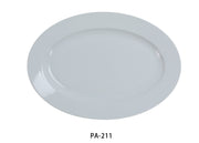 Yanco PA - 211 Paris 11 3/4" x 8 1/2" Oval Platter, China, Super White, Pack of 12