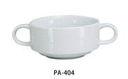 Yanco PA - 404 Paris 4" Bouillon Cup with Handle, 10 Oz, China, Round, Super White, Pack of 36