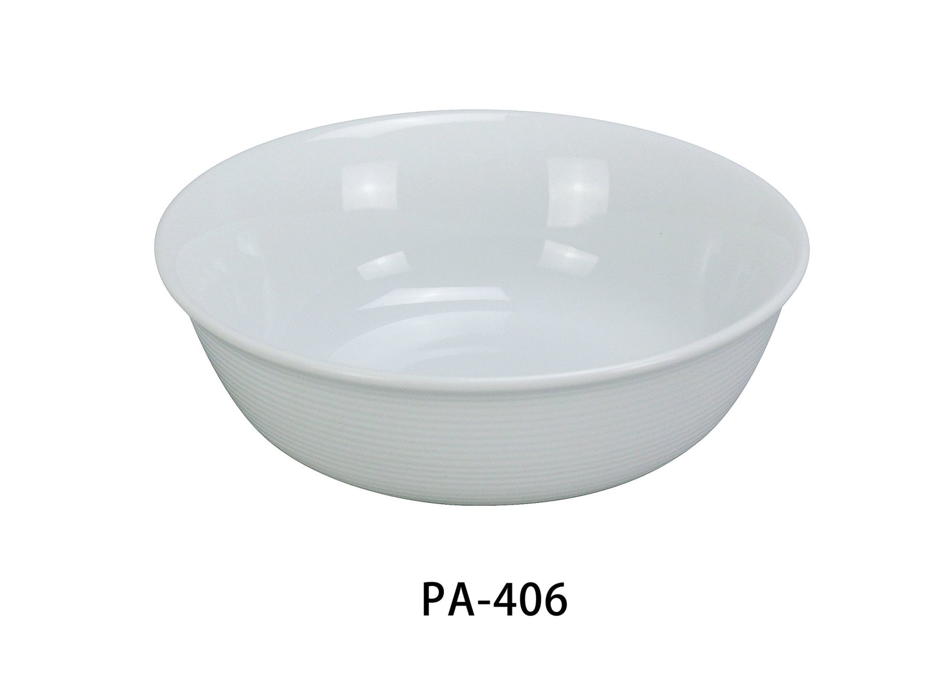 Yanco PA - 406 Paris 6" Nappie, 12.5 Oz, China, Round, Super White, Pack of 36