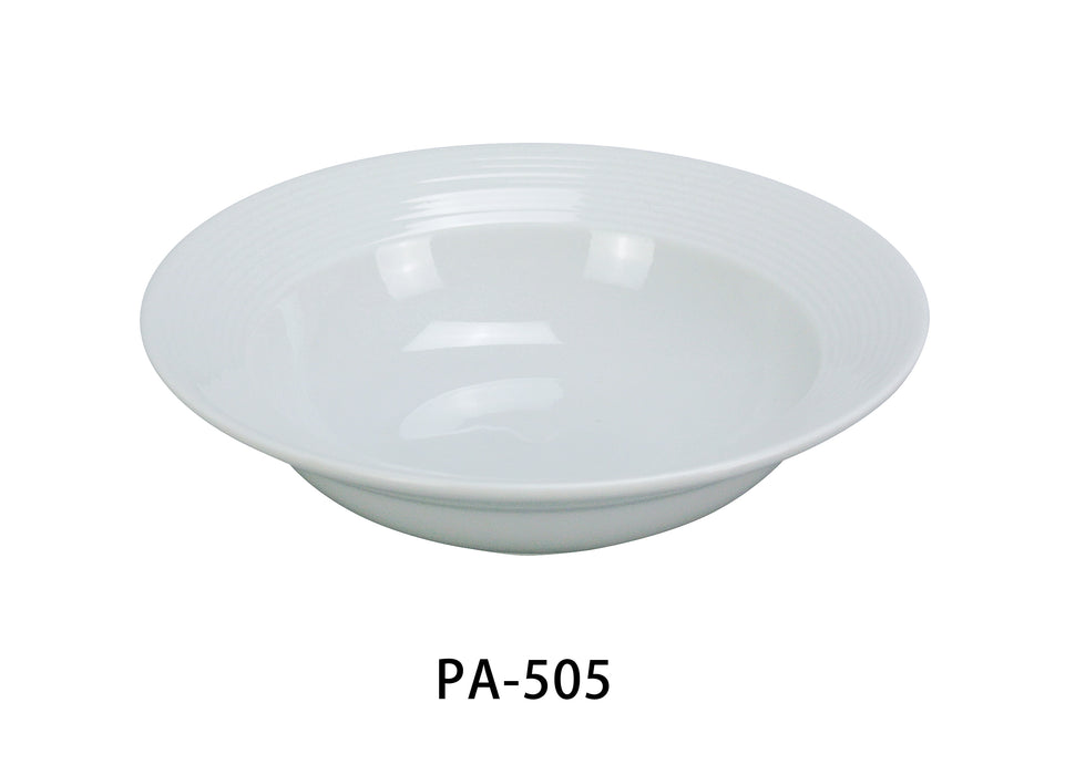 Yanco PA-505 Paris 5 1/4" Fruit Bowl, 5.5 Oz, China, Round, Super White, Pack of 36