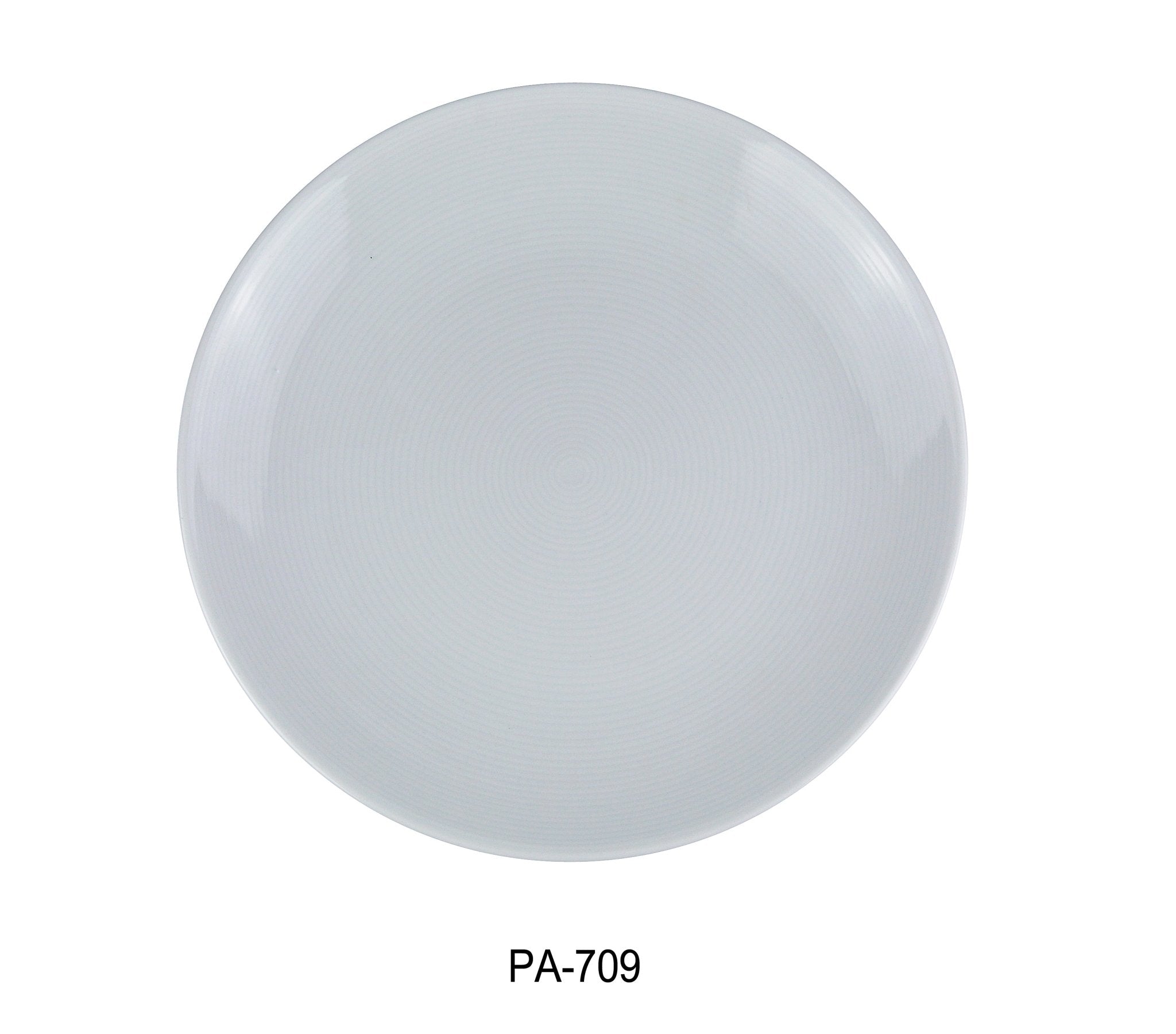 Yanco PA - 709 Paris 8 3/4" Coupe Plate, China, Round, Super White, Pack of 24